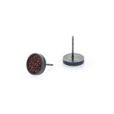 Spot Glitter Earrings - Bronze Small - READY TO SHIP