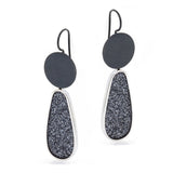 Charcoal Drop Earrings - READY TO SHIP