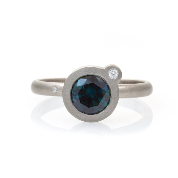 My Friend and I Ring - White Gold & Sapphire