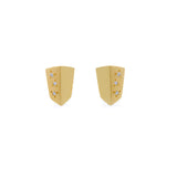 Mini Diamond Shard Stud Earrings
