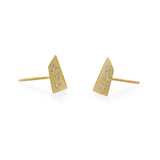 Mini Diamond Shard Stud Earrings