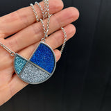 Large Segment Circle Pendant - READY TO SHIP
