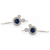 Triple Dot Earrings - White Gold