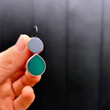 Teal Teardrop Earrings - READY TO SHIP