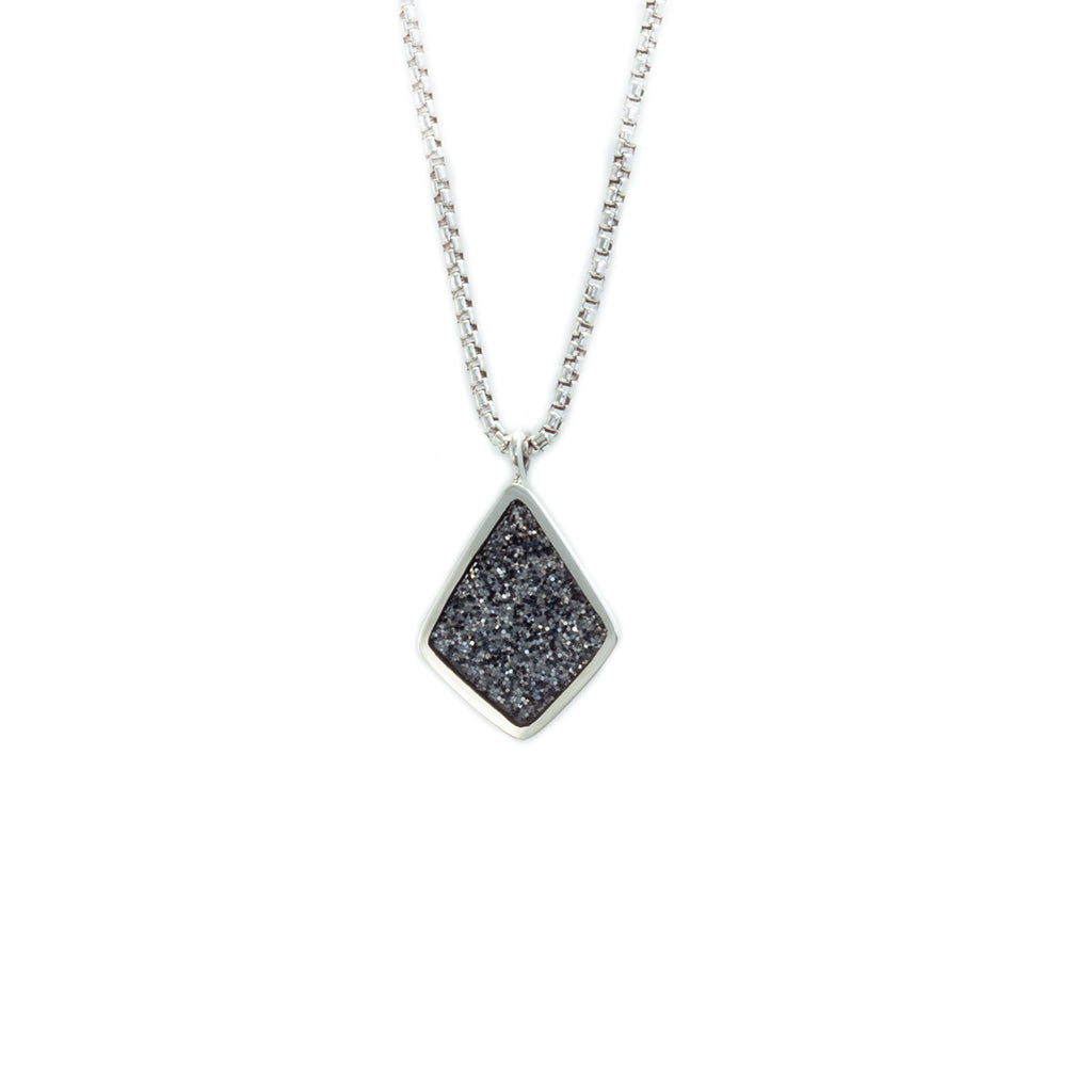 Diamond Shape Glitter Pendant - READY TO SHIP