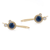 Triple Dot Earrings - Yellow Gold