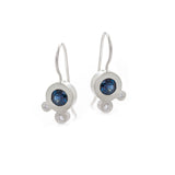 Triple Dot Earrings - White Gold
