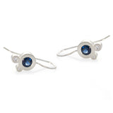 Triple Dot Earrings - White Gold