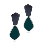 Teal Dark Night Earrings - READY TO SHIP