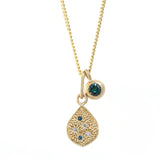 Sapphire Honeydew Pendant