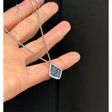 Diamond Shape Glitter Pendant - READY TO SHIP