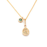 Honeydew Teardrop Pendant - READY TO SHIP