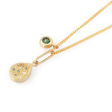 Honeydew Teardrop Pendant - READY TO SHIP