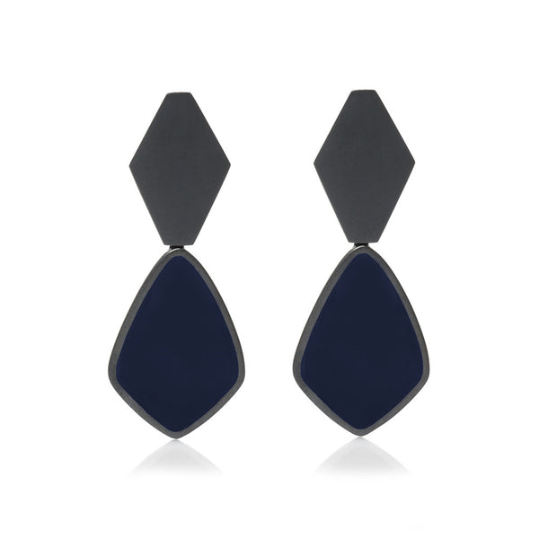 Dark Night Earrings - Diamond Shape