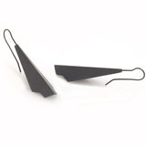 Feather Earrings - Black