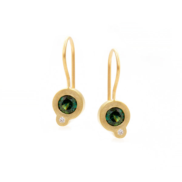 My Friend and I Earrings - Australian Sapphires
