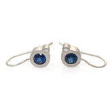 My Friend and I Earrings - Blue Sapphires