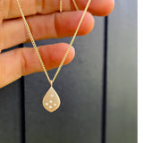 Speckled Teardrop Pendant