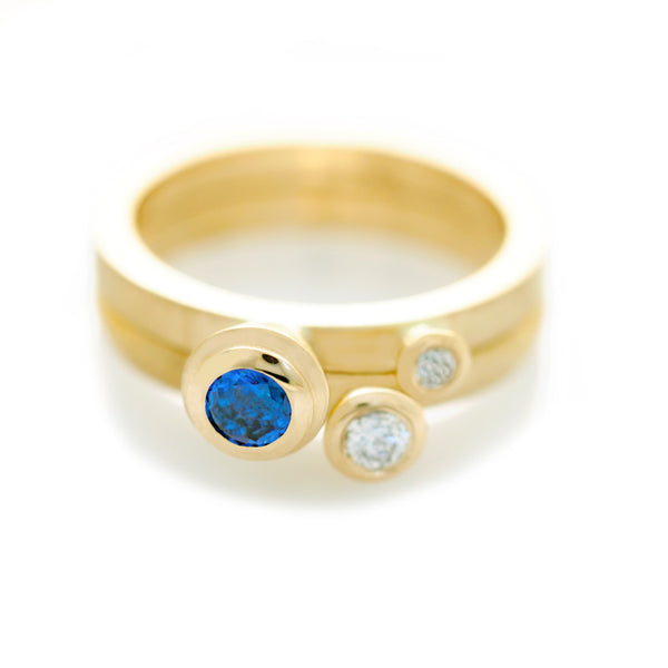 Polka Dot Rings - Sapphire