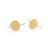 Speckled Earrings - Gold & Diamonds