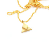 Geometric Mini Triangle Pendant - READY TO SHIP