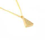 Triangle Speckled Pendant