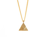 Geometric Mini Triangle Pendant - READY TO SHIP