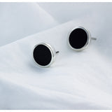 Spot Black Opaque Earrings - Small  - READY TO SHIP