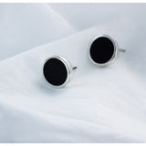 Spot Black Opaque Earrings - Small - READY TO SHIP