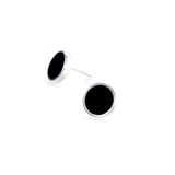 Spot Black Opaque Earrings - Small - READY TO SHIP