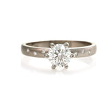 Claw Set Diamond Scatter Ring - White Gold