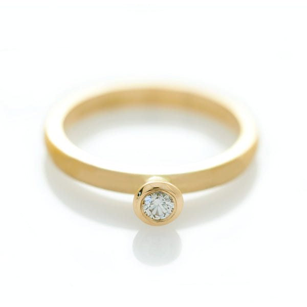 Single Polka Dot Ring - Yellow Gold