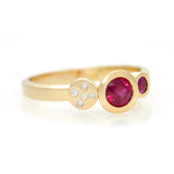 Multi Ring - Yellow Gold Ruby