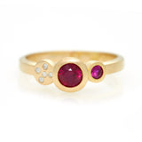 Multi Ring - Yellow Gold Ruby