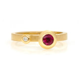 Polka Dot Rings - Ruby