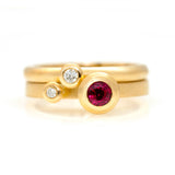 Polka Dot Rings - Ruby