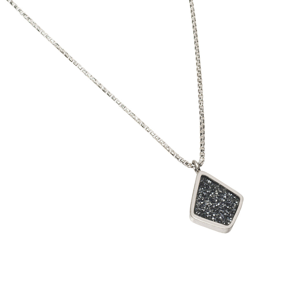 Diamond Shape Glitter Pendant