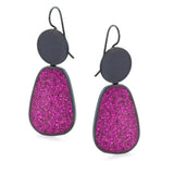 Pink Pebble Earrings