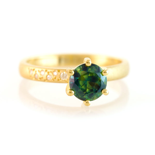 Rainforest Ring - Australian Parti Sapphire