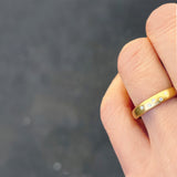 Scatter Band Wide - Yellow Gold Ring
