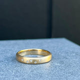 Scatter Band Wide - Yellow Gold Ring