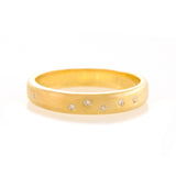 Scatter Band Wide - Yellow Gold Ring