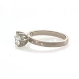 Claw Set Diamond Scatter Ring - White Gold