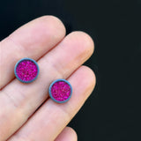 Spot Glitter Earrings - Small