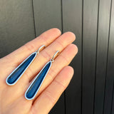 Long Blue Droplet Earrings