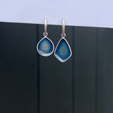 Mismatched Large Blue Droplet Earrings - READY TO SHIP