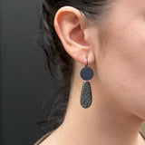 Charcoal Drop Earrings