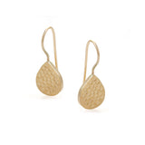 Gold Sprinkle Droplet Earrings