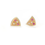 Fuchsia Stud Earrings