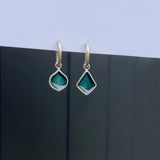 Mismatched Green Droplet Earrings - READY TO SHIP